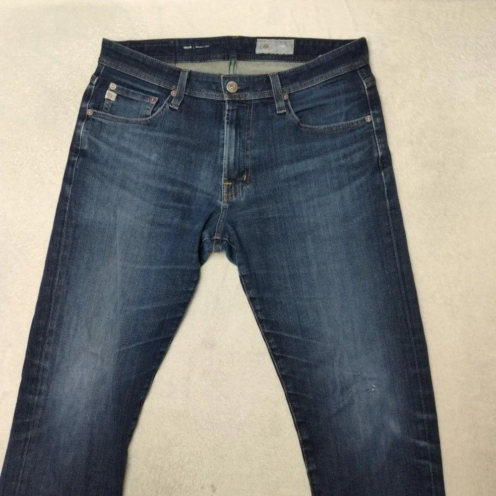 AG‎ Adriano Goldschmied Jeans Mens 31x32 Blue Tellis Slim Stretch Denim 360